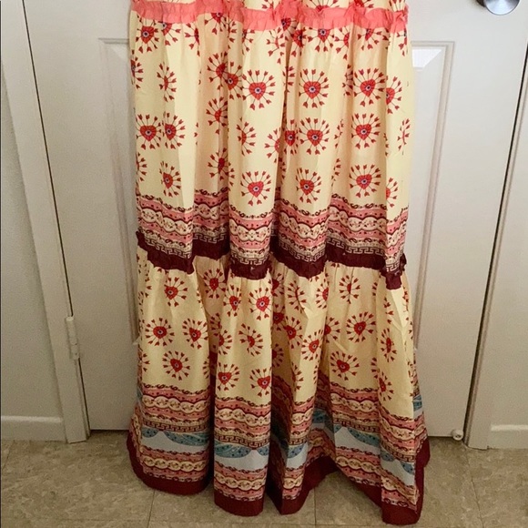 Latiste By Amy Vintage Boho Print Maxi Dress with Pearl - Picture 8 of 13
